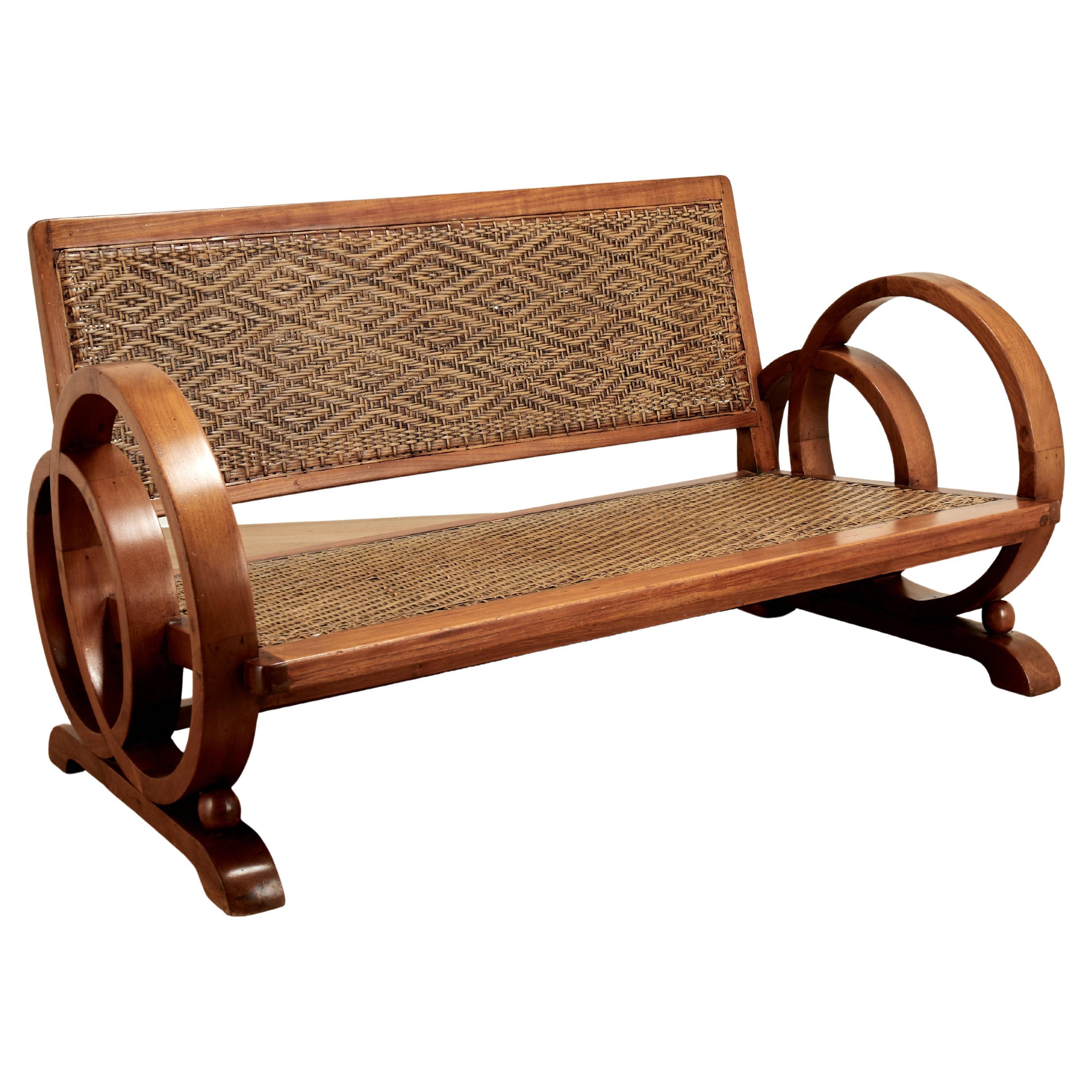 Sillón o Canapé de estilo Art Decó jamaicano en venta