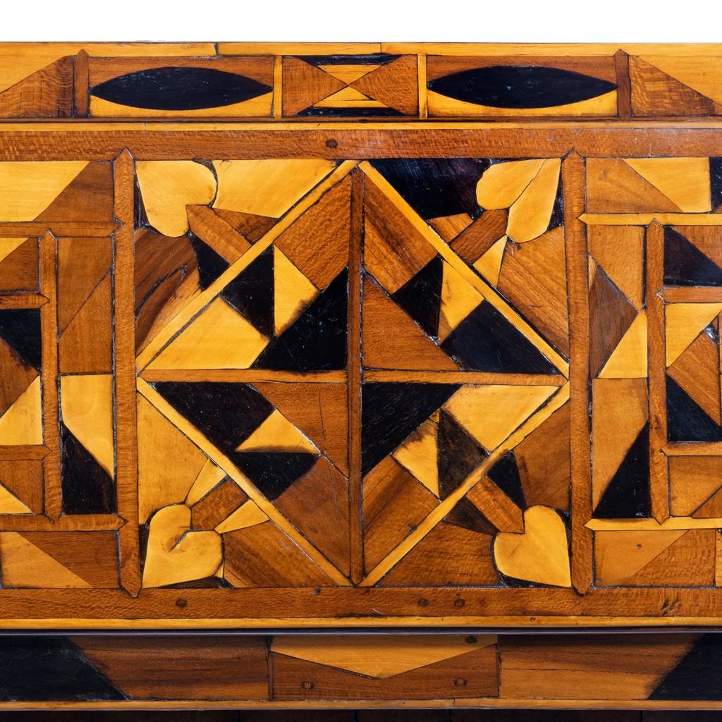 Jamaican Marquetry Tea Caddy in Caribbean Woods by Ralph Turnbull In Good Condition In Lymington, Hampshire