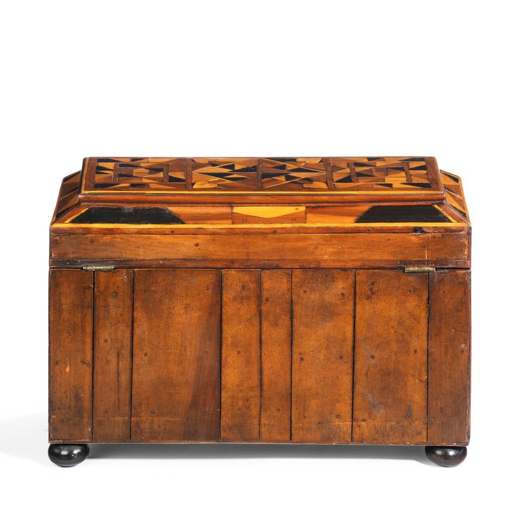 Jamaican Marquetry Tea Caddy in Caribbean Woods by Ralph Turnbull 3