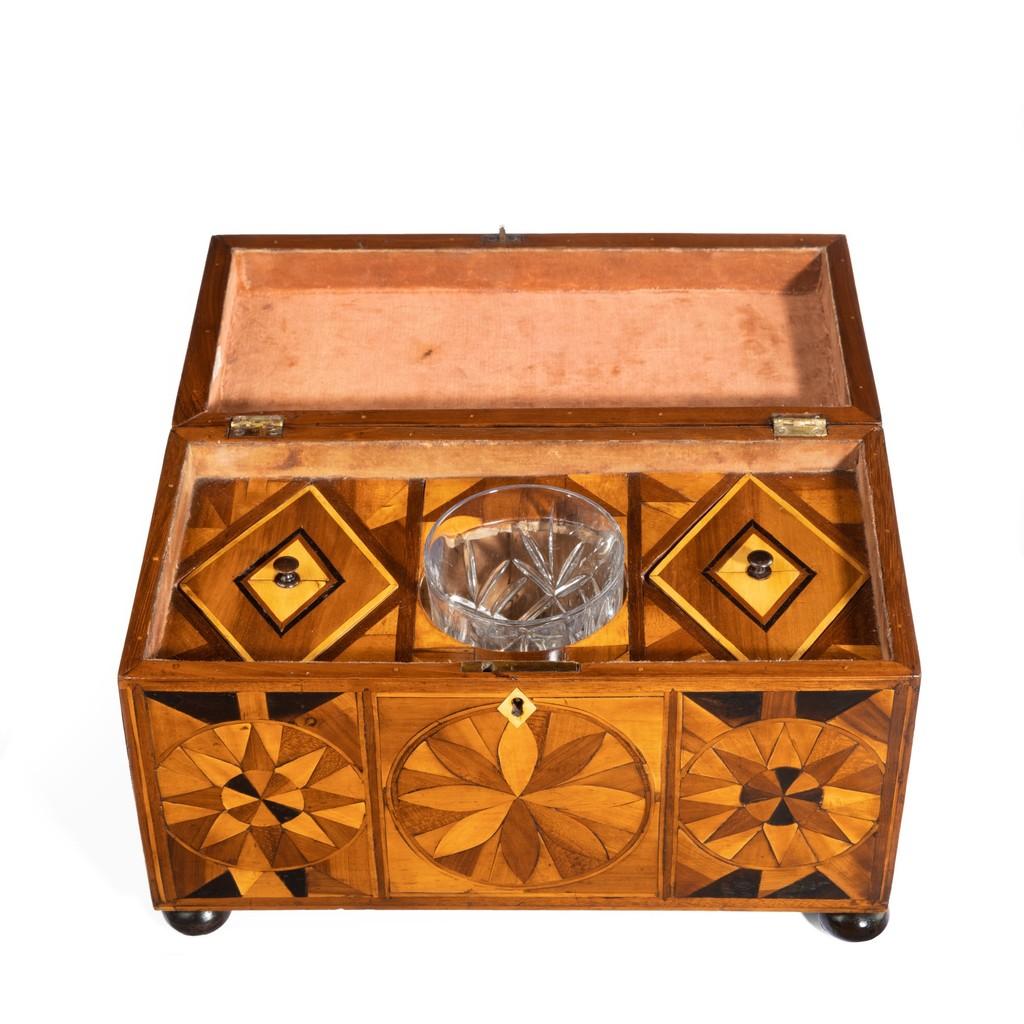 Jamaican Marquetry Tea Caddy in Caribbean Woods by Ralph Turnbull 4