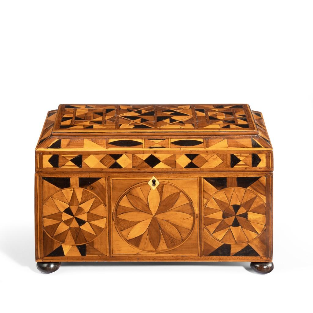 Jamaican Marquetry Tea Caddy in Caribbean Woods by Ralph Turnbull 5