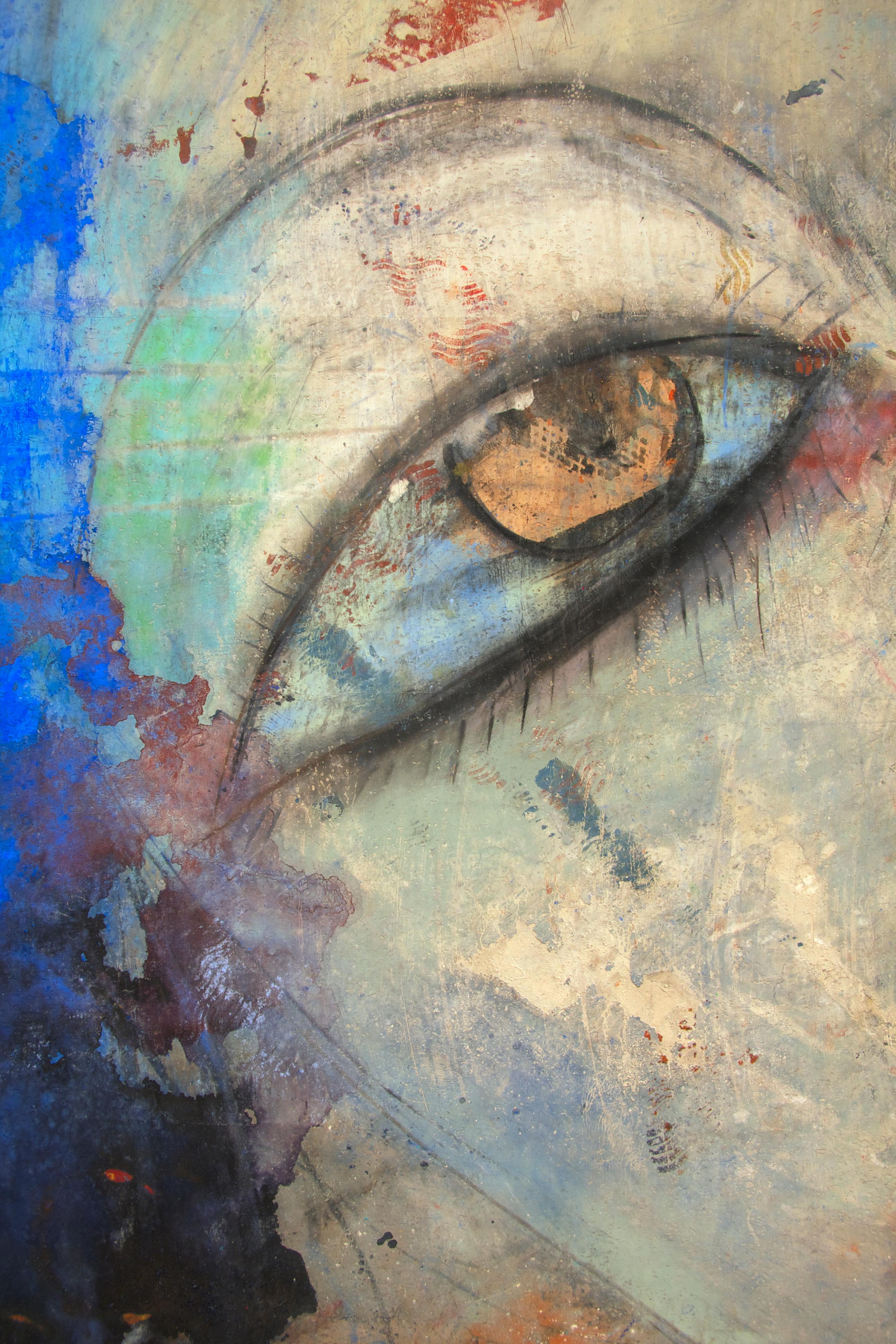 Der himmlische Blick – Painting von Jamali