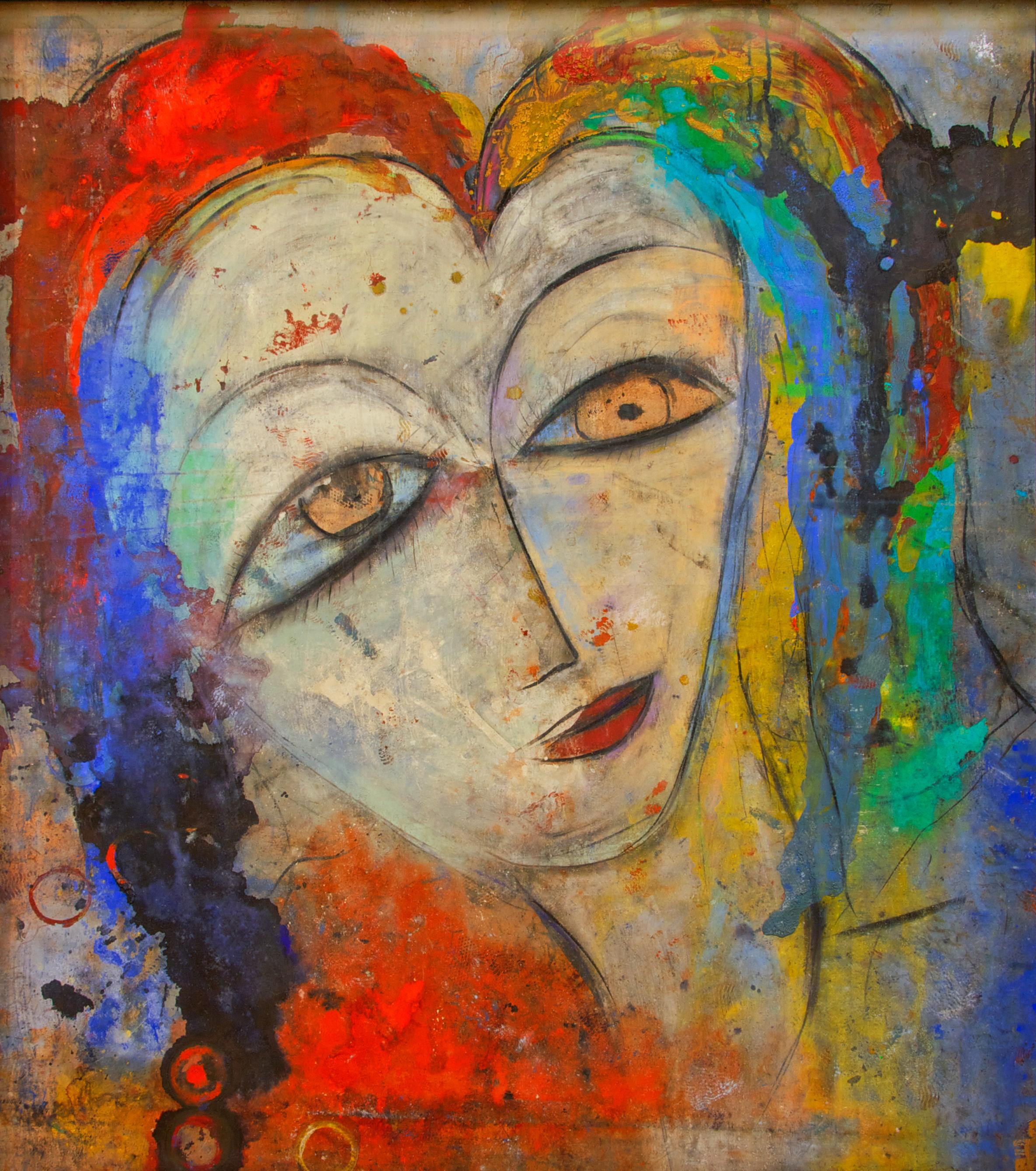 Jamali Abstract Painting - Heavenly Gaze