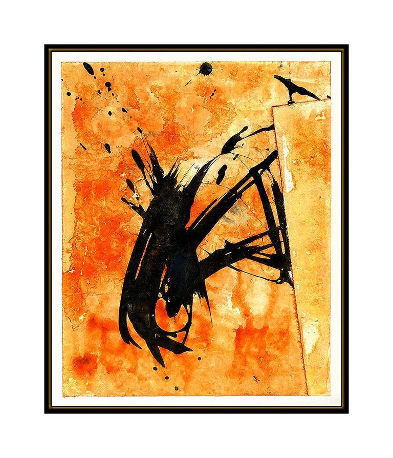 Jamali Jamali Original Abstract Painting Pigmentation On Cork Signed Figurative Artwork For Sale At 1stdibs