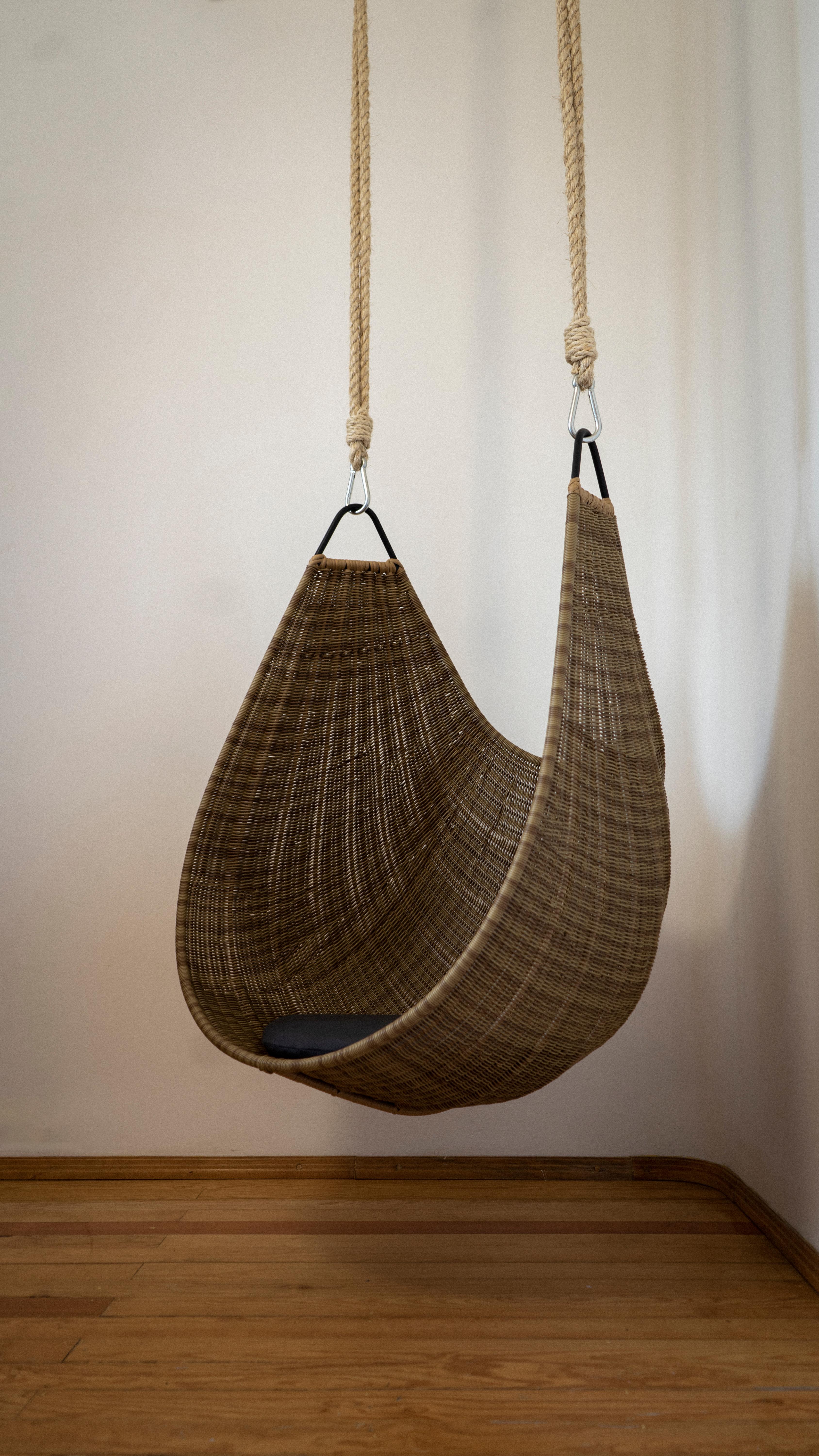Hand-Woven Jamapa Hanging Chair · Outdoors Toasted by Balsa · Currently in stock For Sale