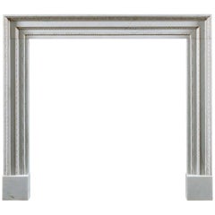 Jamb Ashley Fireplace in White Statuary Marble