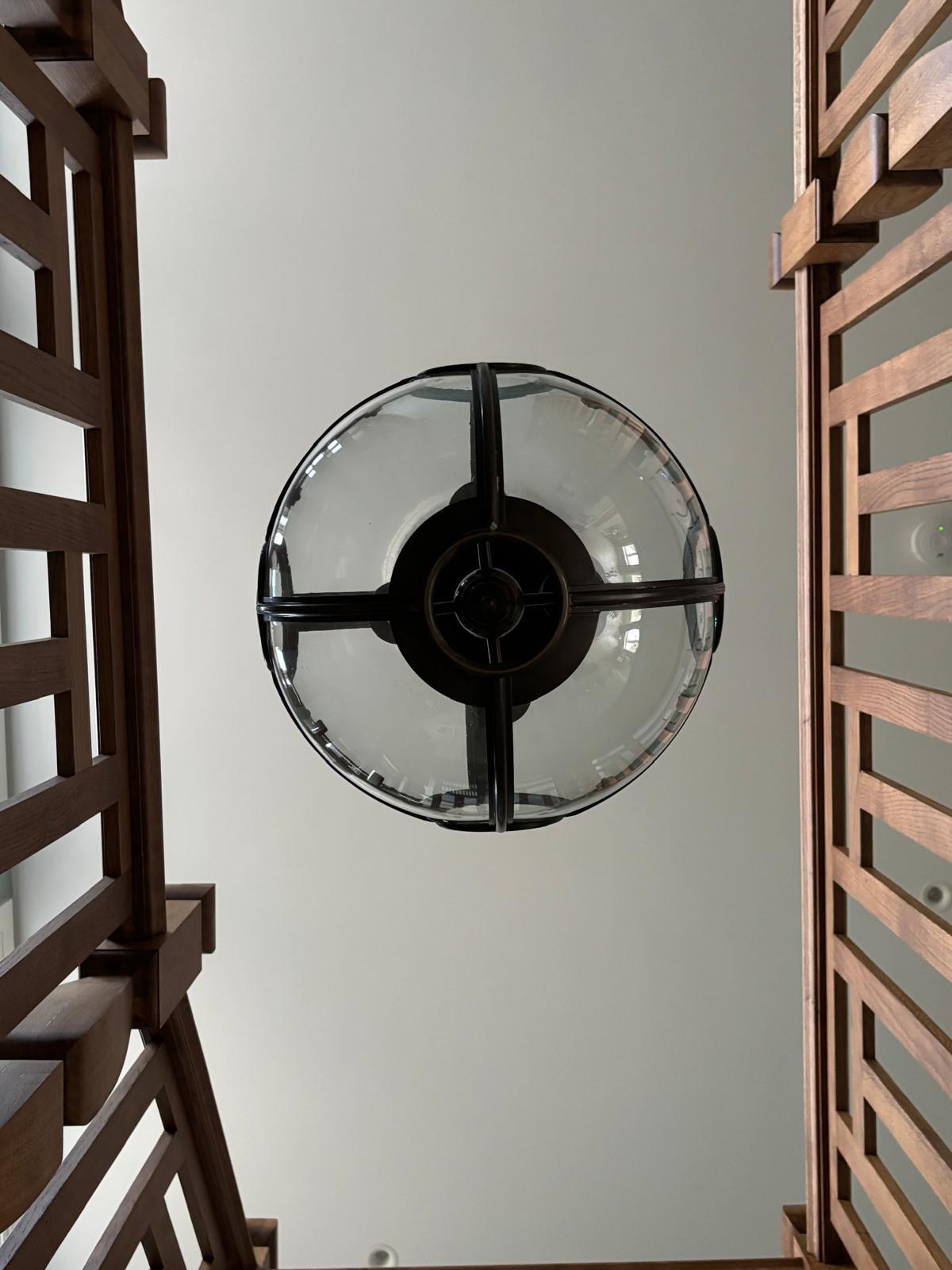 British Jamb Small Convex Globe Lantern