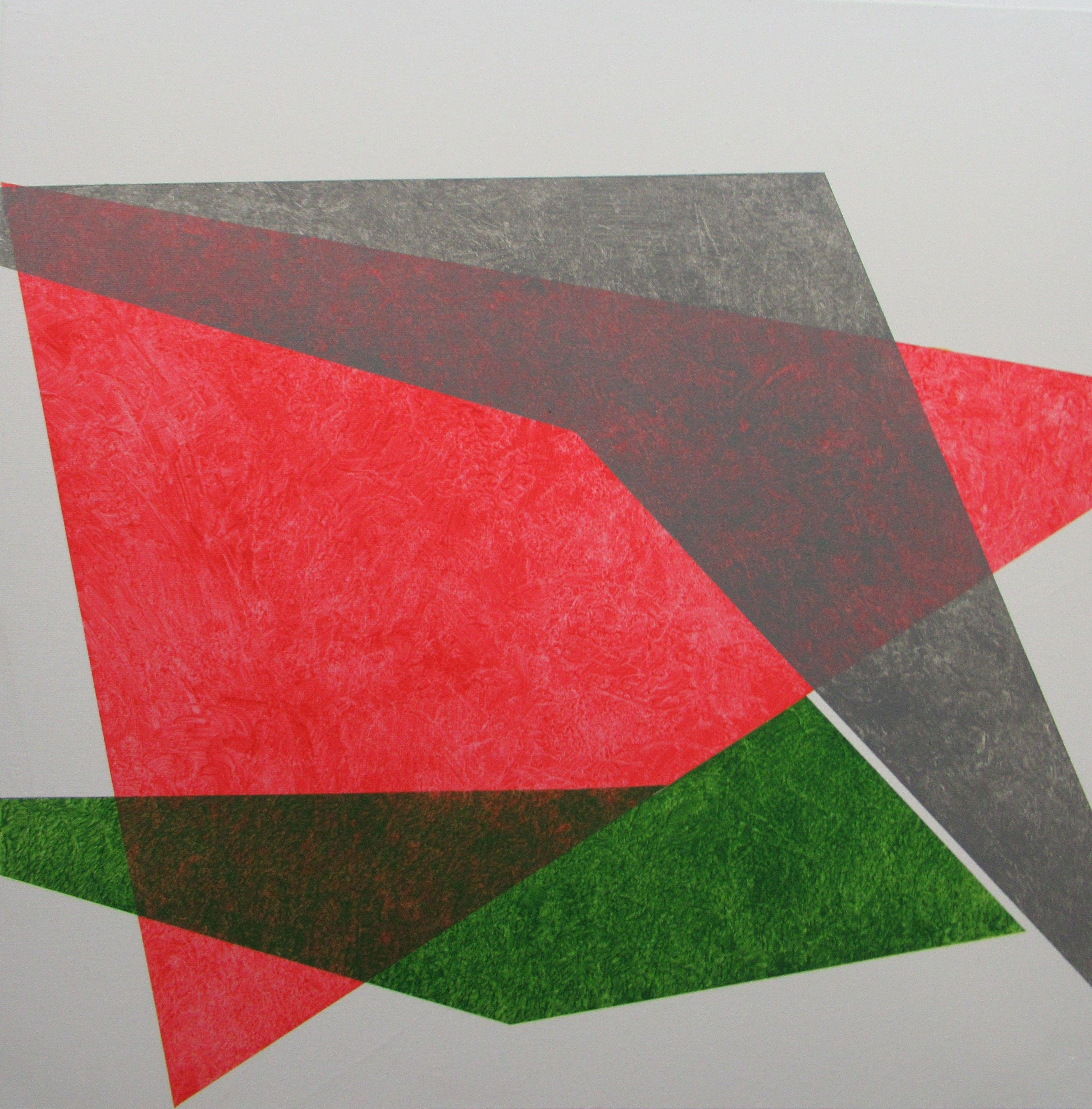 Jamel Sghaier Abstract Painting – Komposition 53, Gemälde, Acryl auf Leinwand