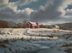 James A. Fetherolf, "Memories", Framed Oil Painting, U.S., Late 20th Century