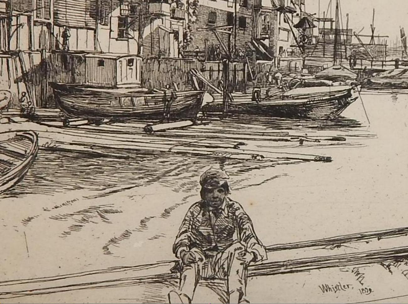 19th Century James Abbott McNeill Whistler Etching, 1959, 