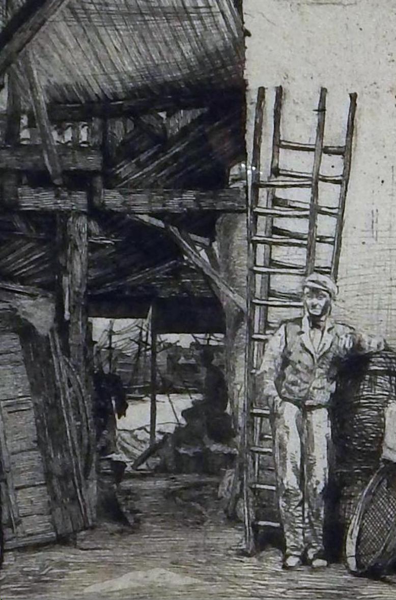 19th Century James Abbott McNeill Whistler Etching & Drypoint, 1859, 