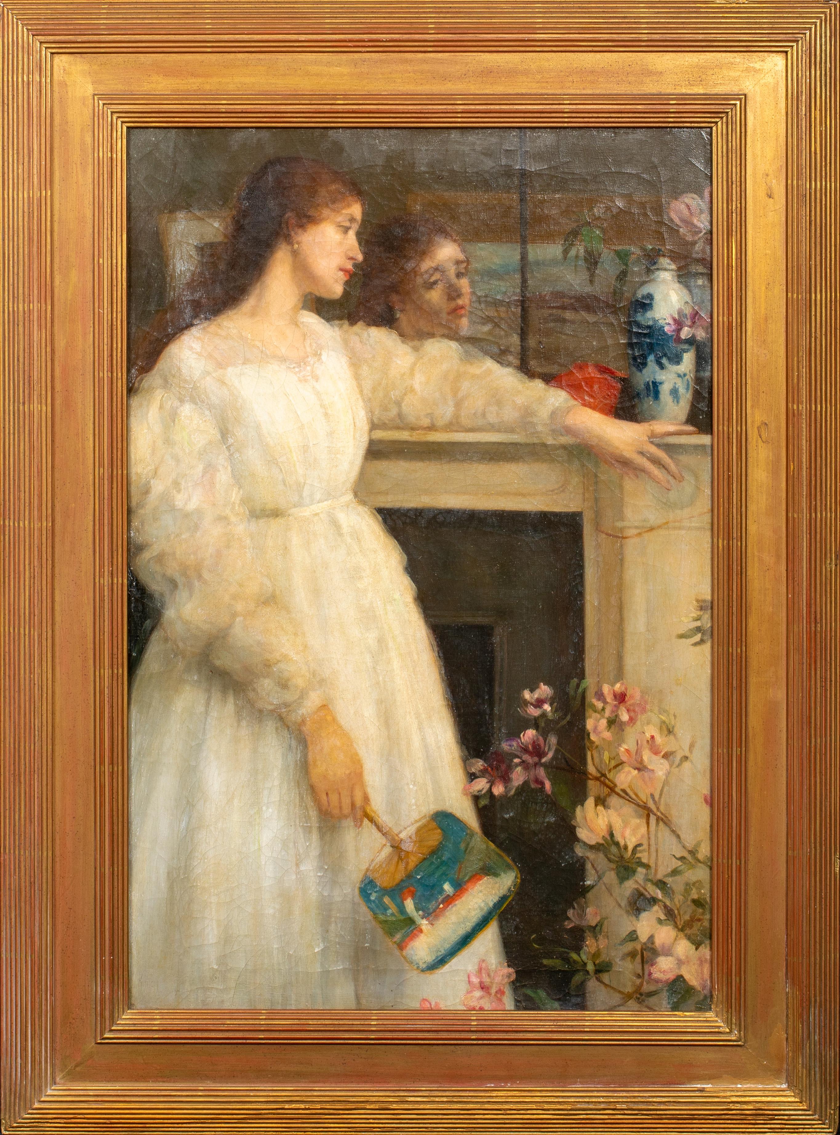 Portrait Of A Lady, Symphony In White, No. 2, 19th Century   - Painting by James Abbott McNeill Whistler