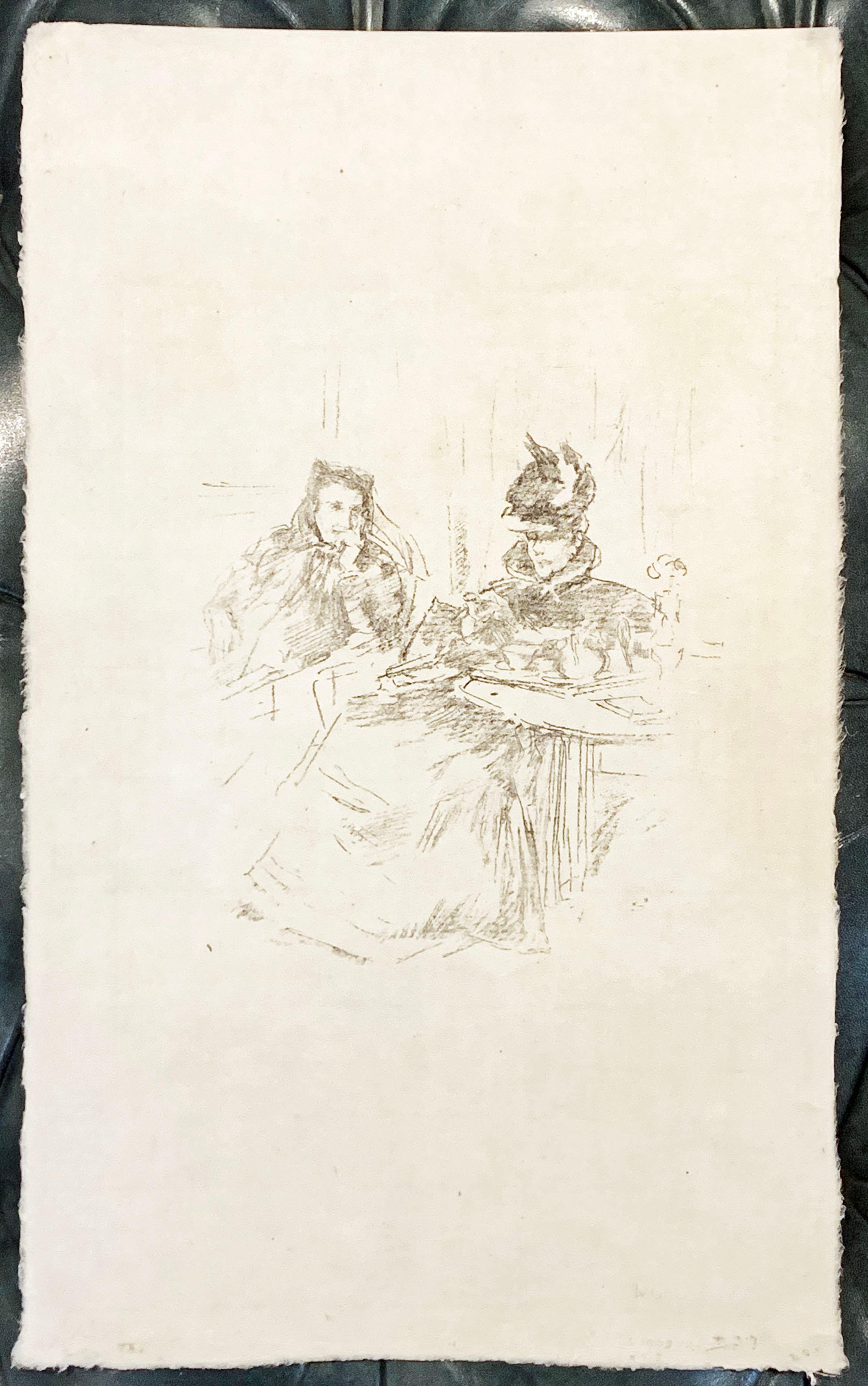 AFTERNOON TEA - Print by James Abbott McNeill Whistler
