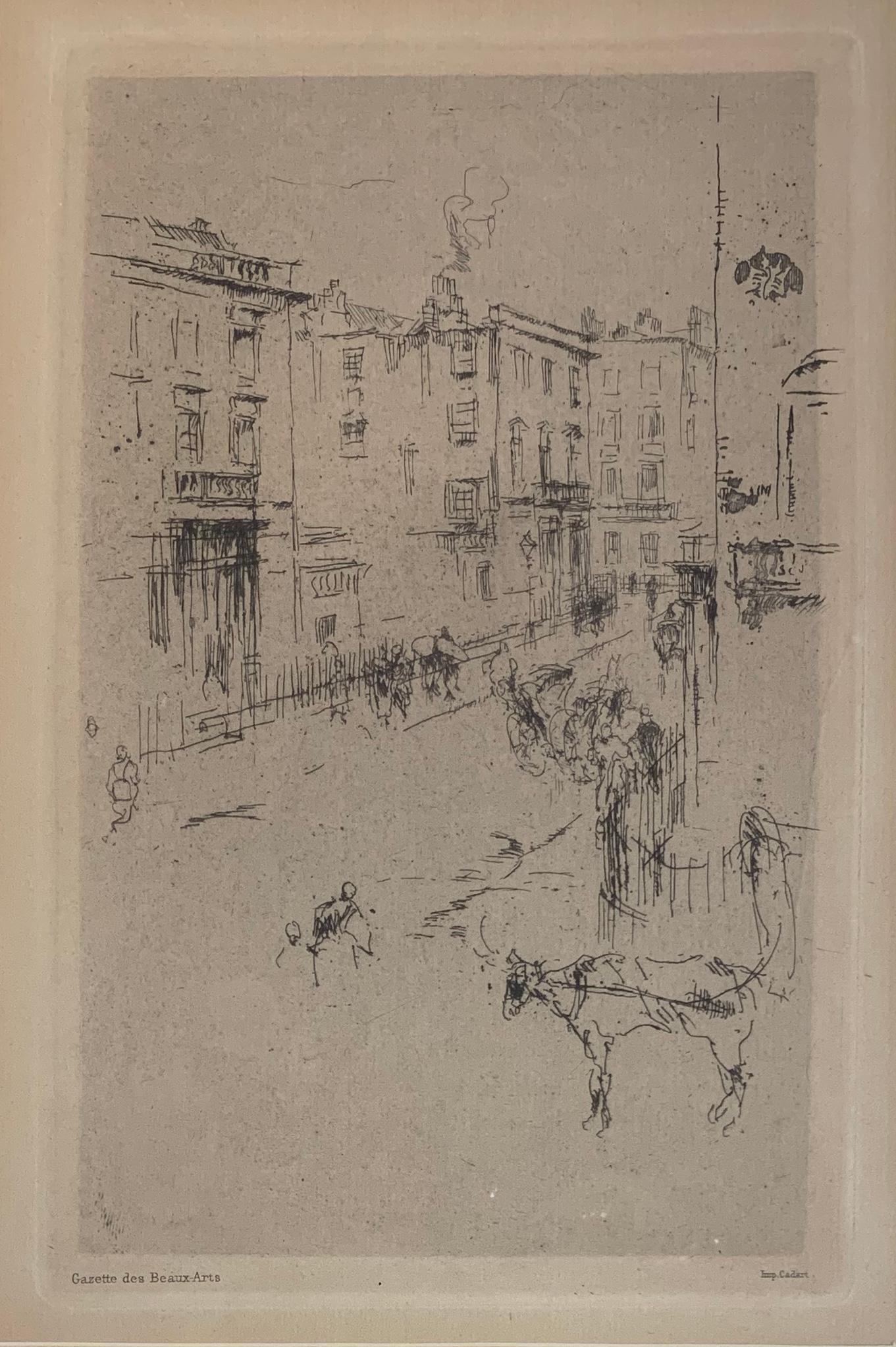 Alderney Street - Print by James Abbott McNeill Whistler