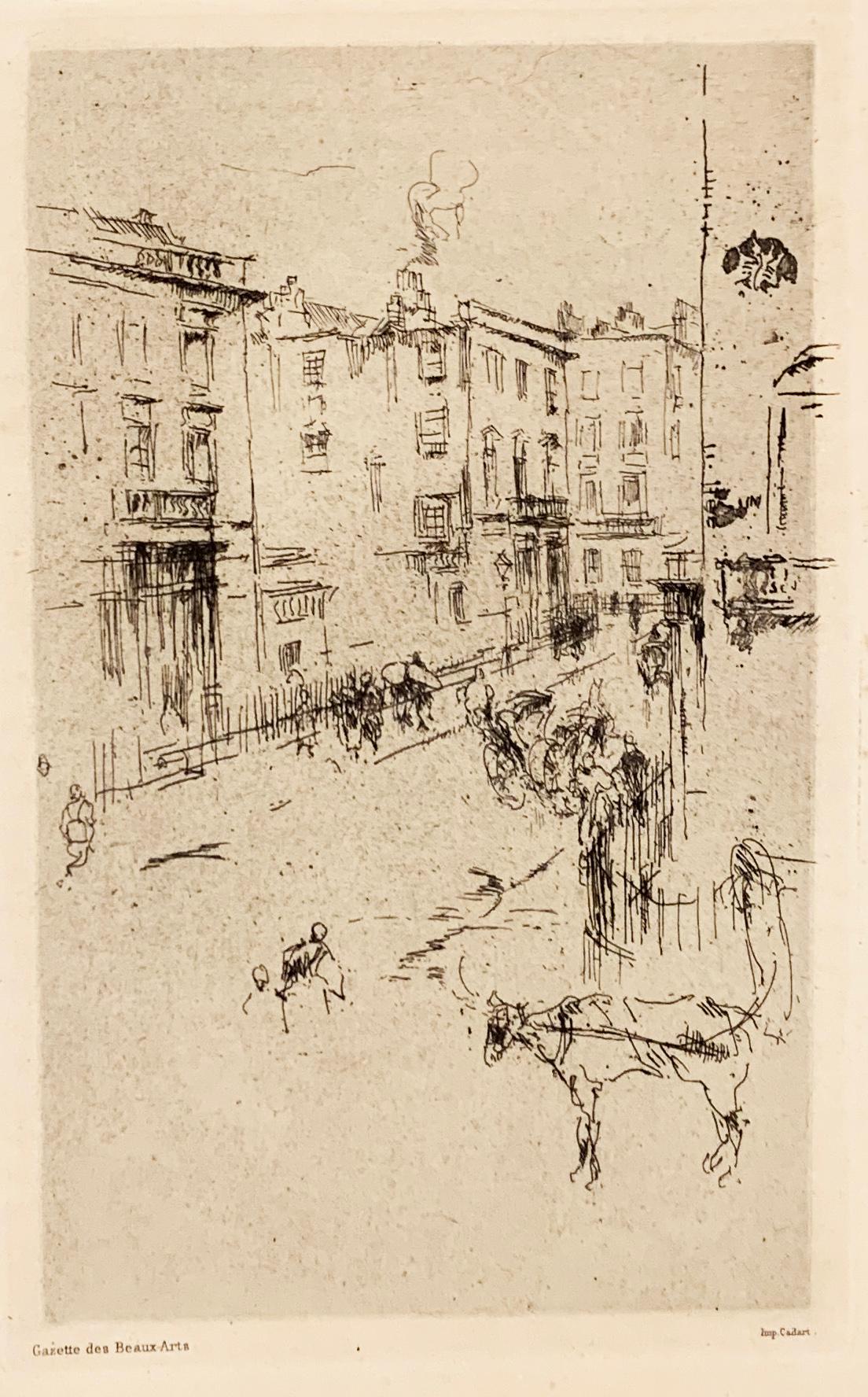 James Abbott McNeill Whistler Landscape Print - ALDERNEY STREET