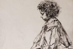 Bibi Lalouette - Etching by James Whistler - 1859