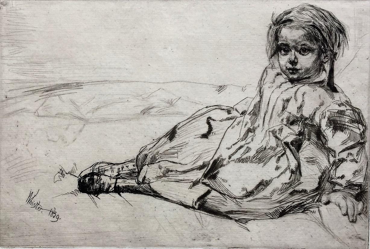 Bibi Valentin - Print by James Abbott McNeill Whistler