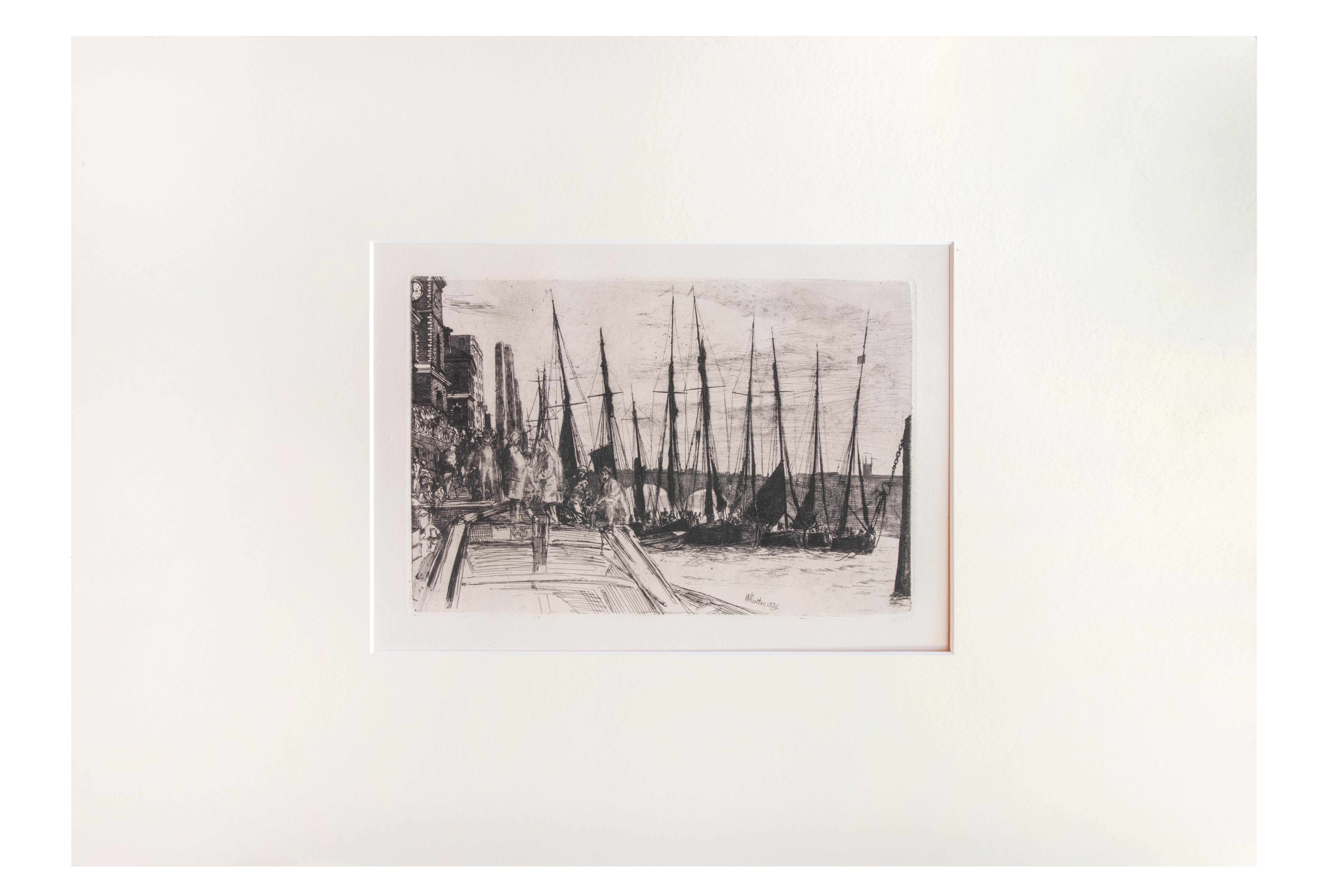Billingsgate - Etching by James Whistler - 1859 - Print by James Abbott McNeill Whistler