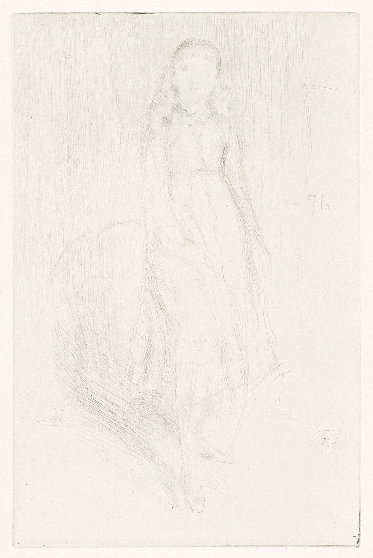 James Abbott McNeill Whistler Figurative Print - Florence Leyland