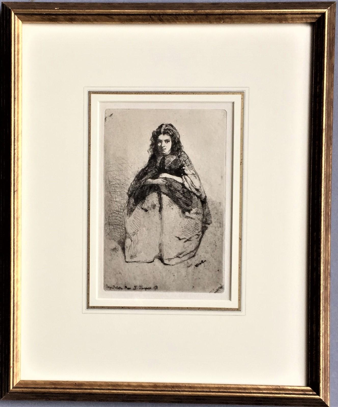 James Abbott McNeill Whistler Figurative Print - Fumette
