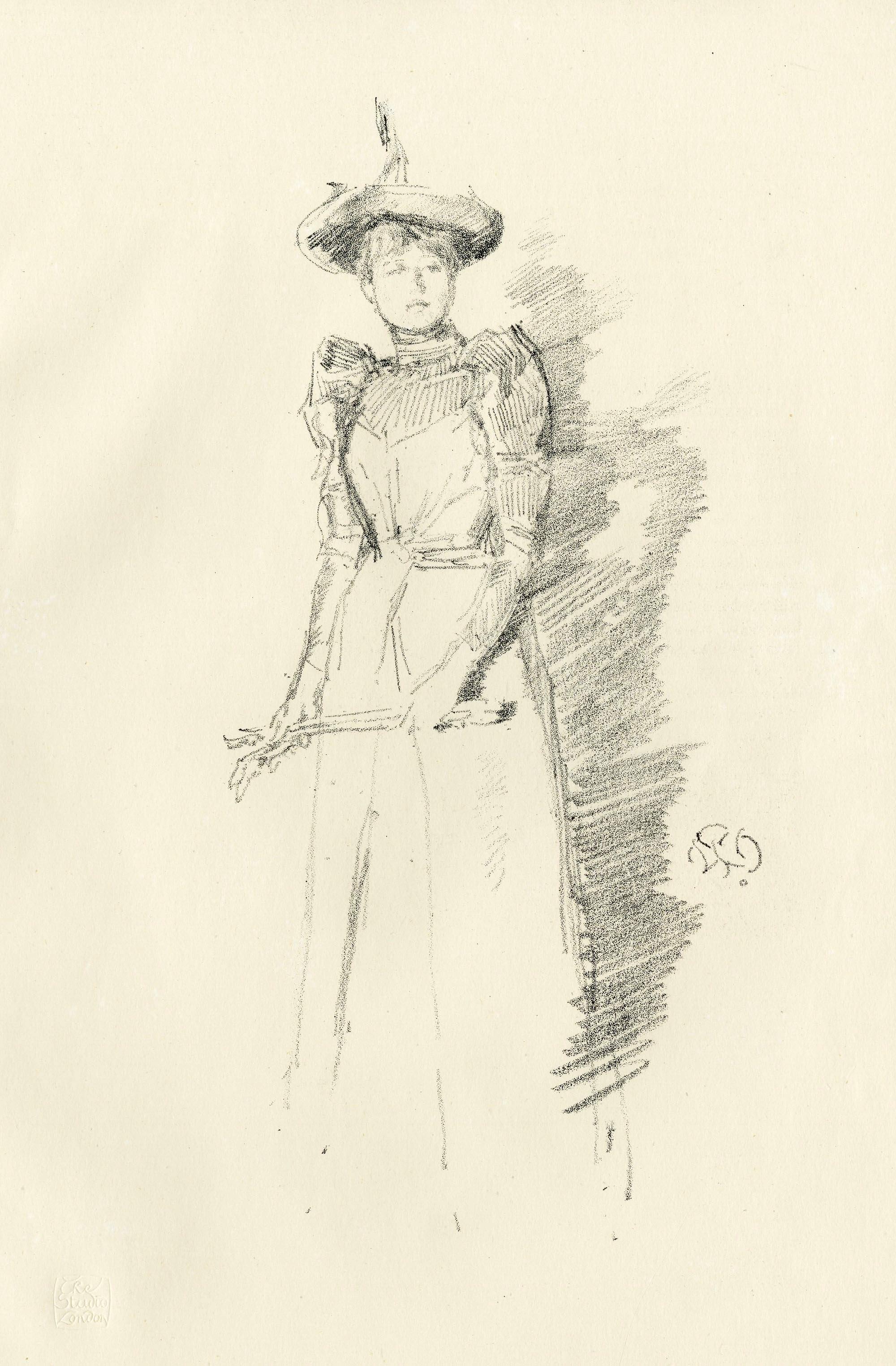 James Abbott McNeill Whistler Figurative Print - Gants de Suede