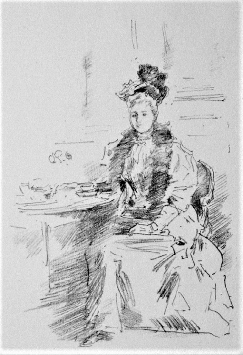 La Jolie Newyorkaise. (The Pretty Lady from New York).  - Print by James Abbott McNeill Whistler
