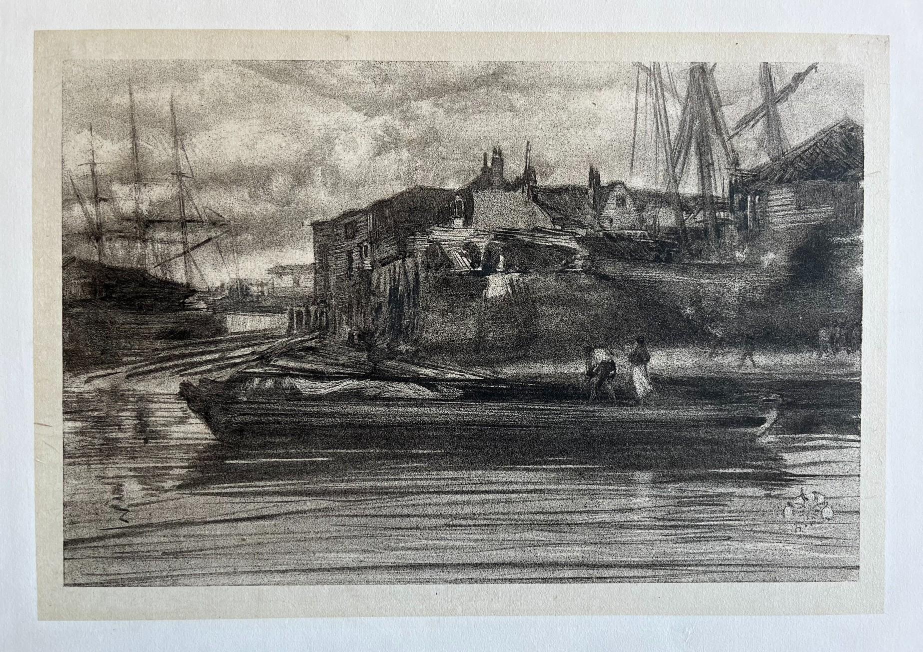 James Abbott McNeill Whistler Landscape Print - Limehouse