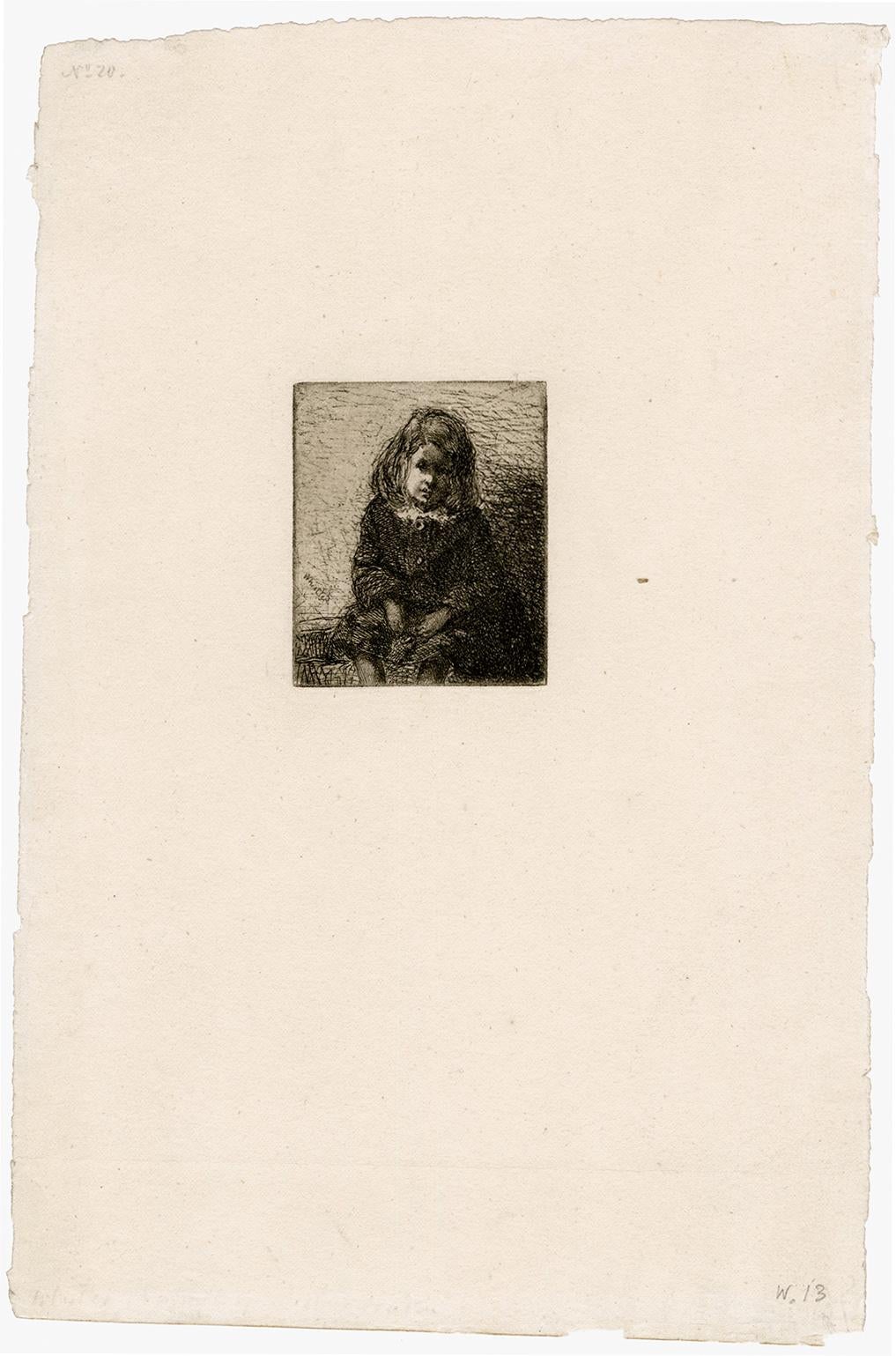'Little Arthur' (from the 'French Set') — Mid-19th Century Impressionism - Print by James Abbott McNeill Whistler