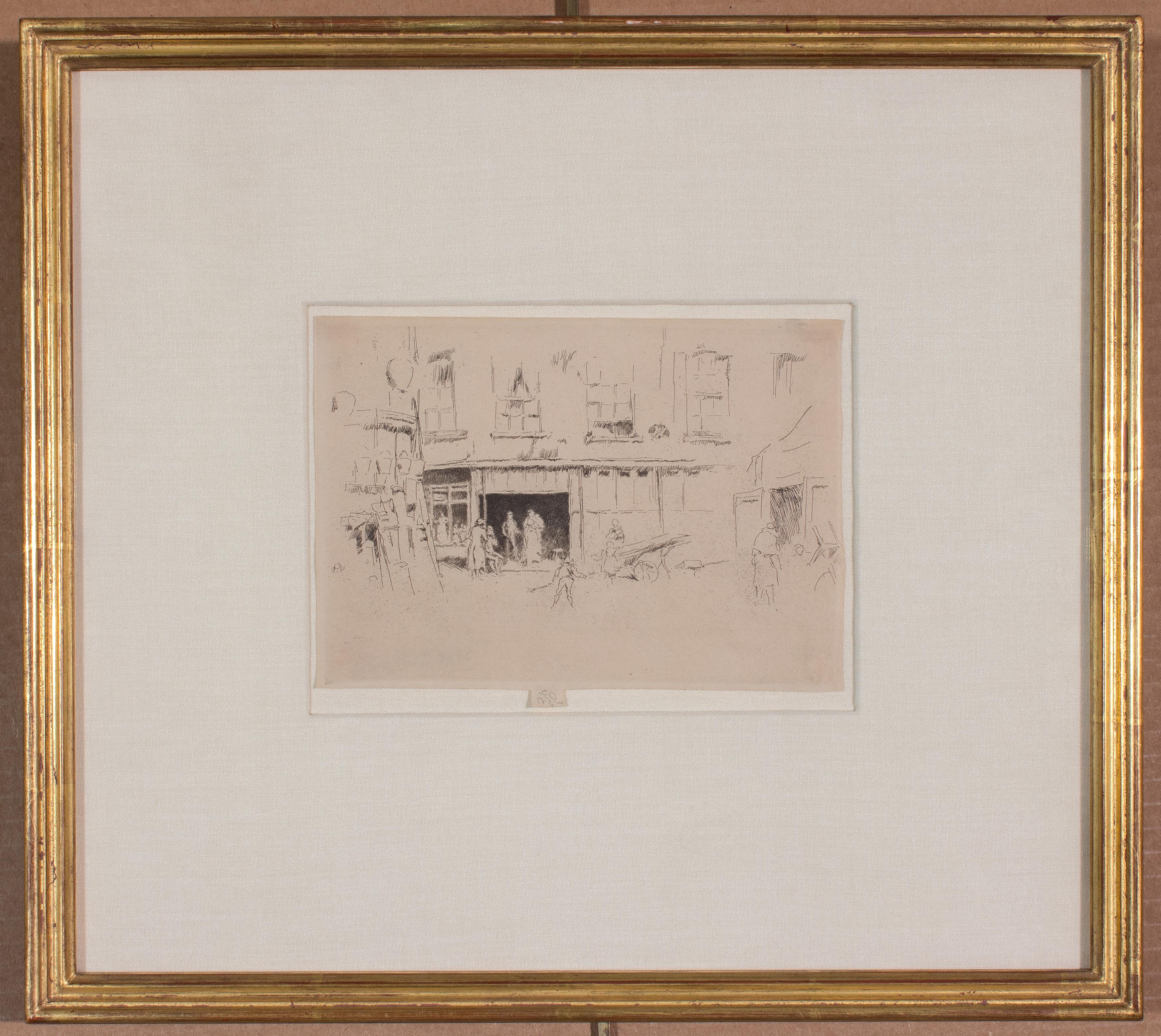 Little Court, from A Set of Twenty-Six Etchings by James A. McN. Whistler”, 1880 - Print by James Abbott McNeill Whistler