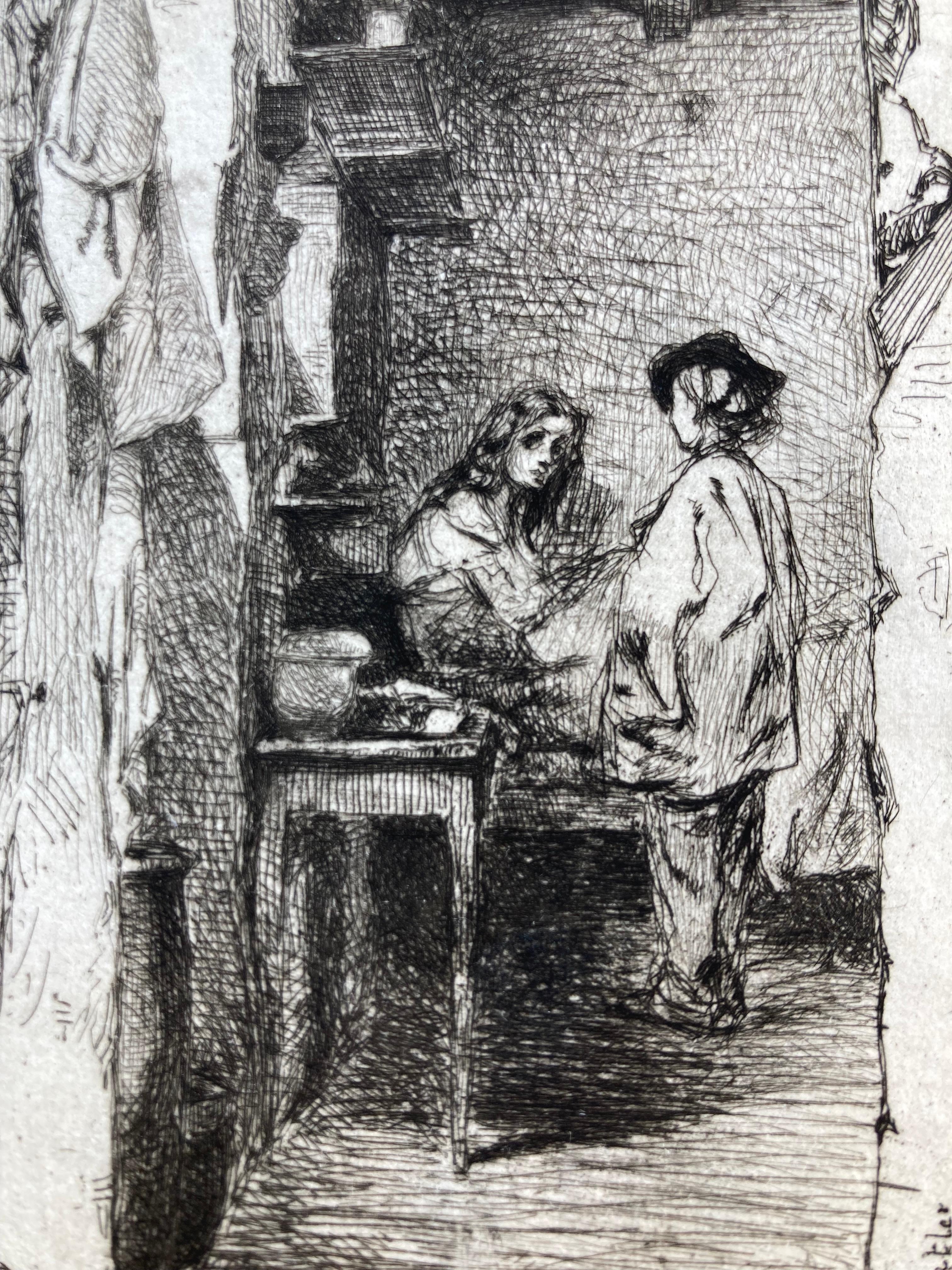 RAG GATHERERS - Impressionist Print by James Abbott McNeill Whistler