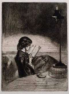 READING BY LAMPLIGHT