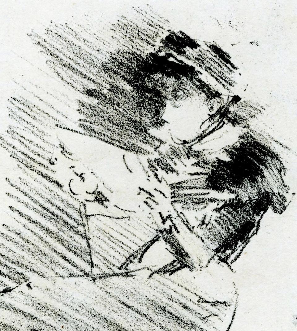 Reading - American Impressionist Print by James Abbott McNeill Whistler