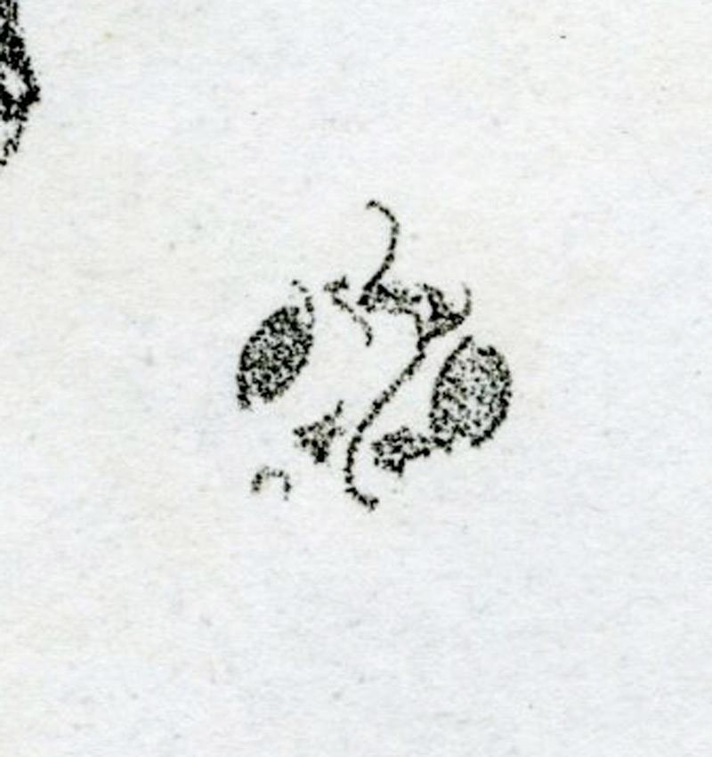 Reading
Lithograph, 1879 and 1887
Signed in the stone with the Butterfly (see photo)
A proof laid paper printed before the edition of 100 impressions printed for Art Notes
Watermark: Strasbourg Lily/GR, lifetime and possibly posthumous (not listed
