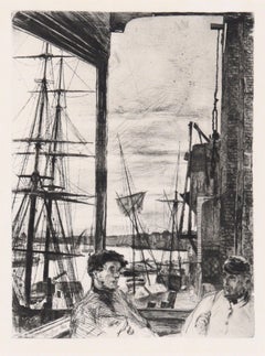 Rotherhithe (Wapping) - Drypoint Etching