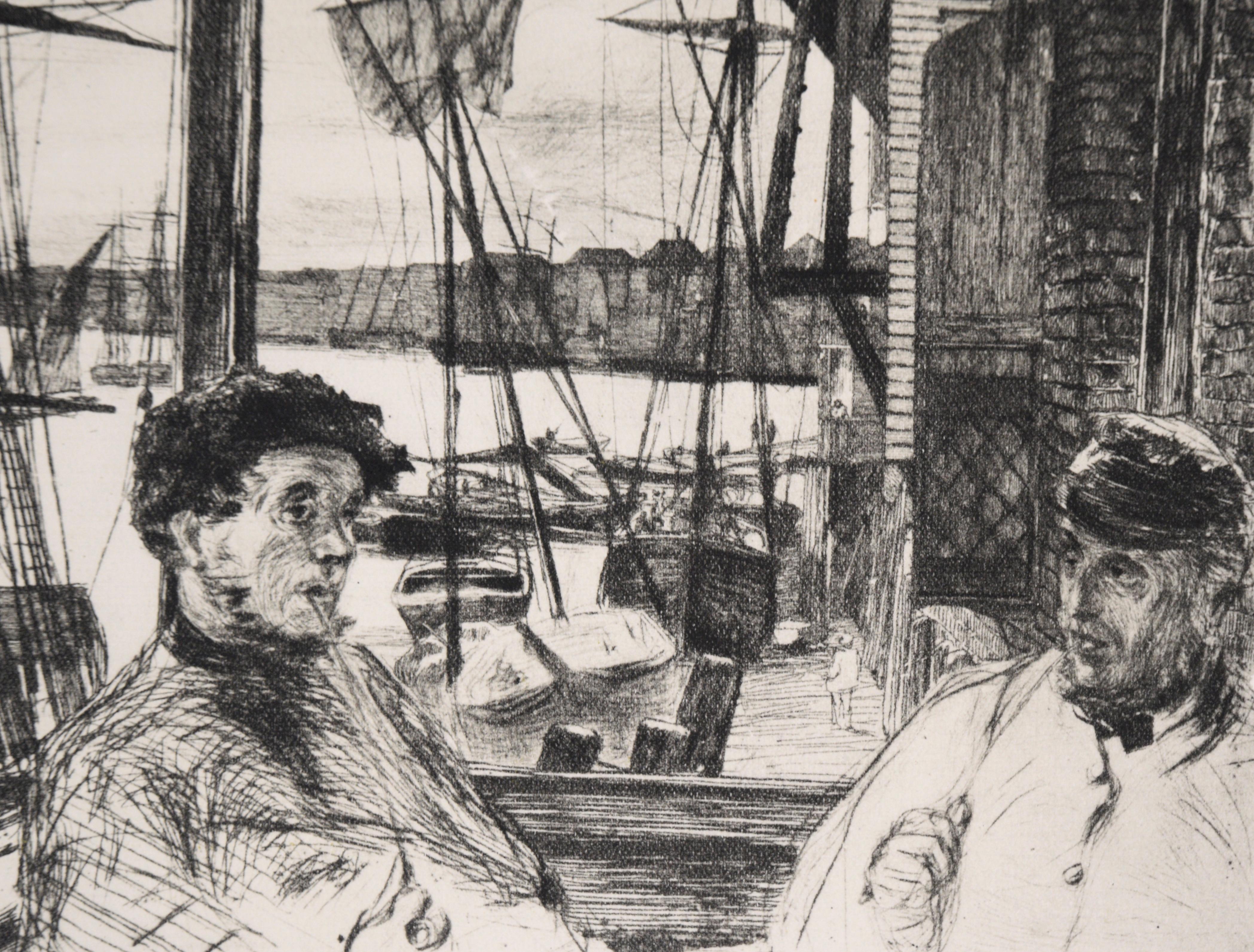 Etching from James A. M. Whistler's Thames Set (