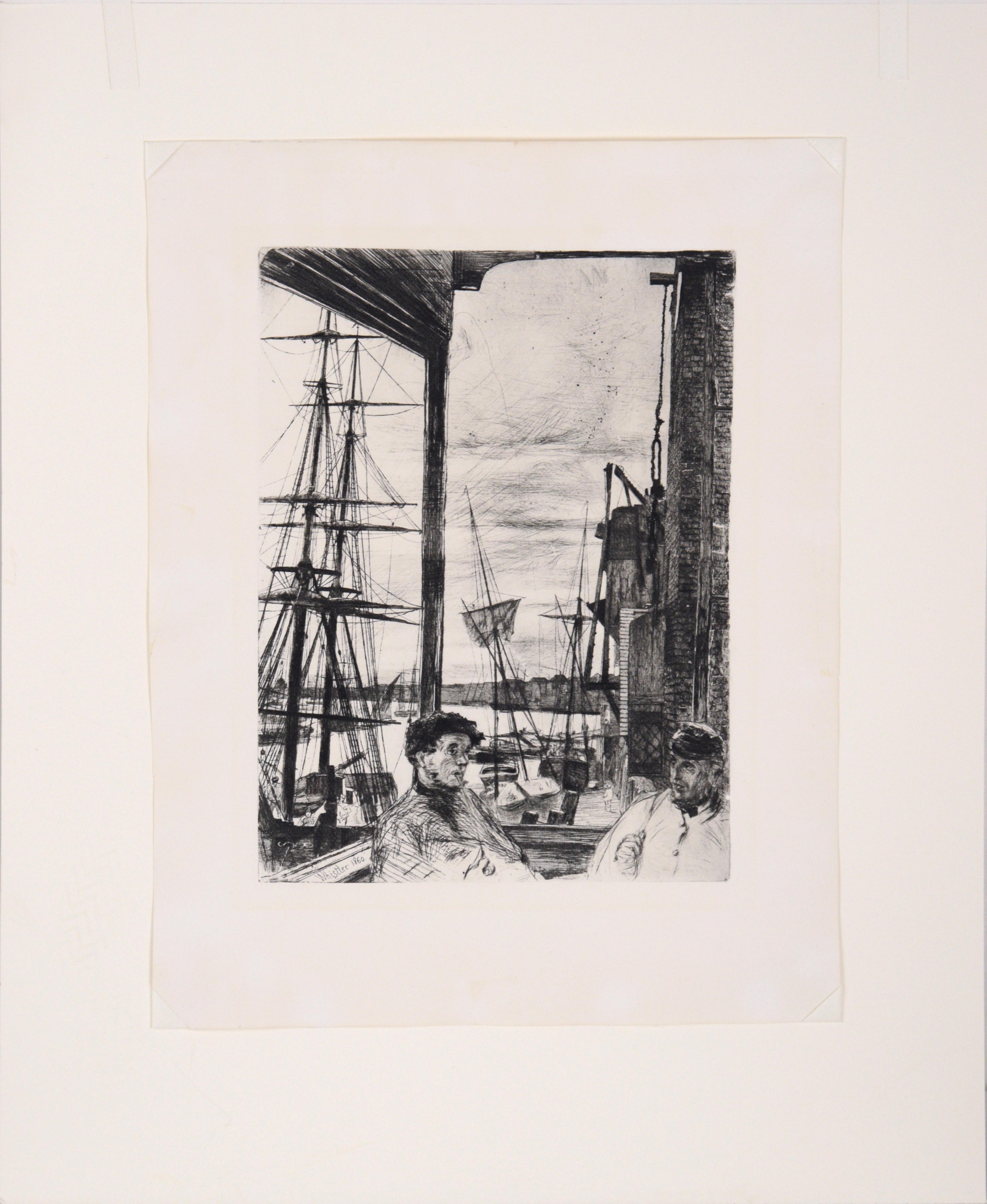 Rotherhithe (Wapping) - Drypoint Etching 2