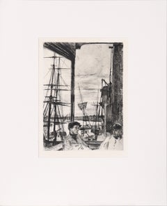 Rotherhithe (Wapping) - Drypoint Etching