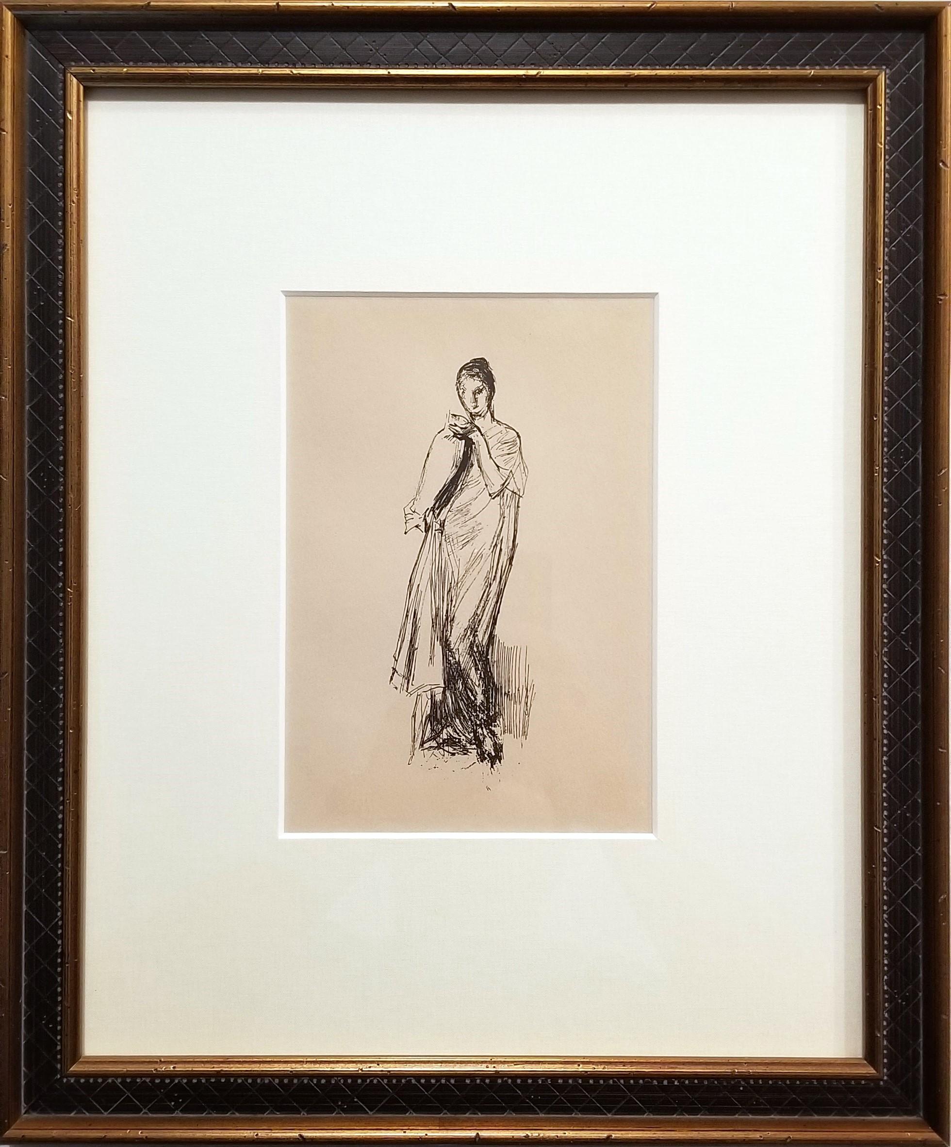 Set of Three Lithographs after James Abbott McNeill Whistler /// Figurative Lady For Sale 13