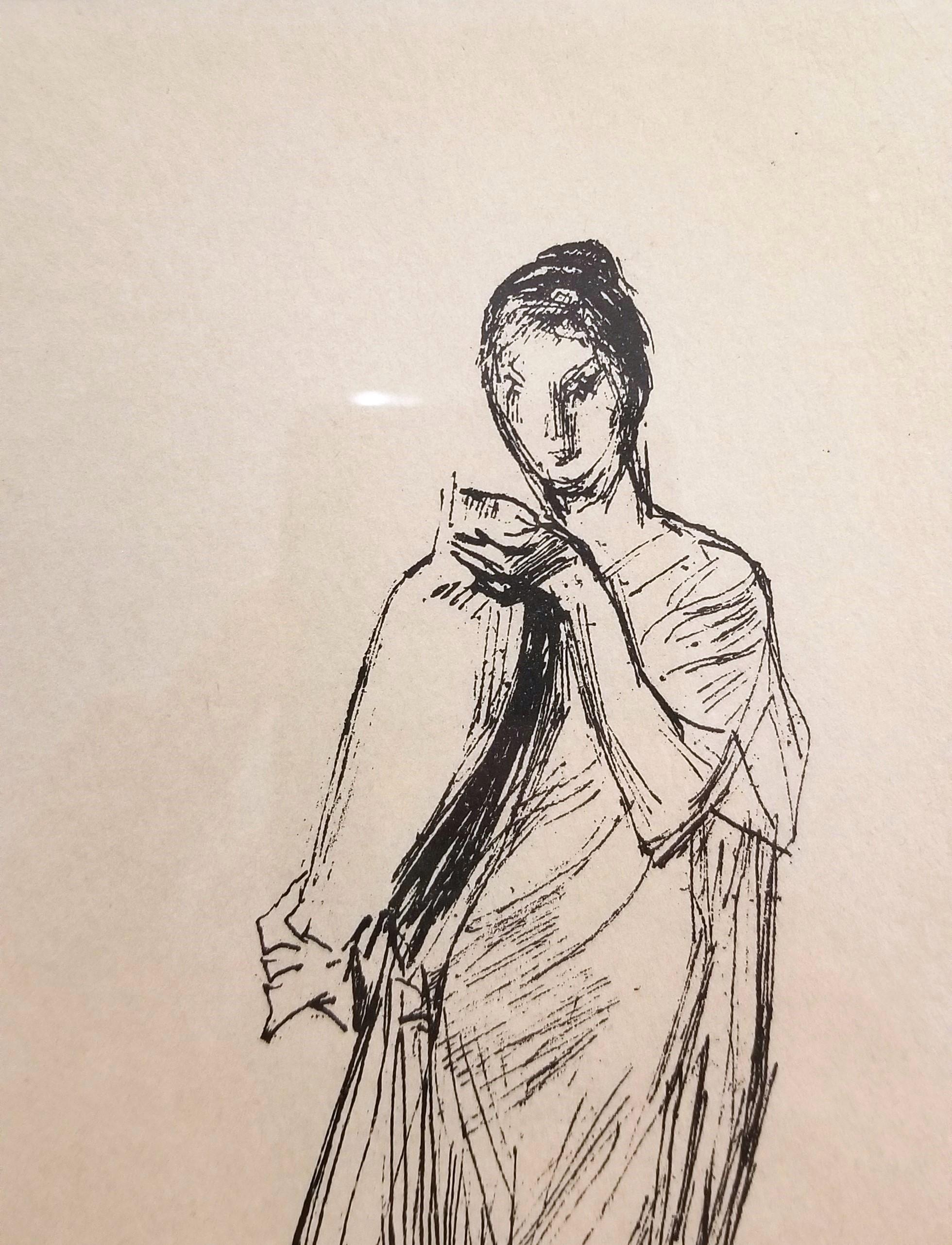 Set of Three Lithographs after James Abbott McNeill Whistler /// Figurative Lady For Sale 15