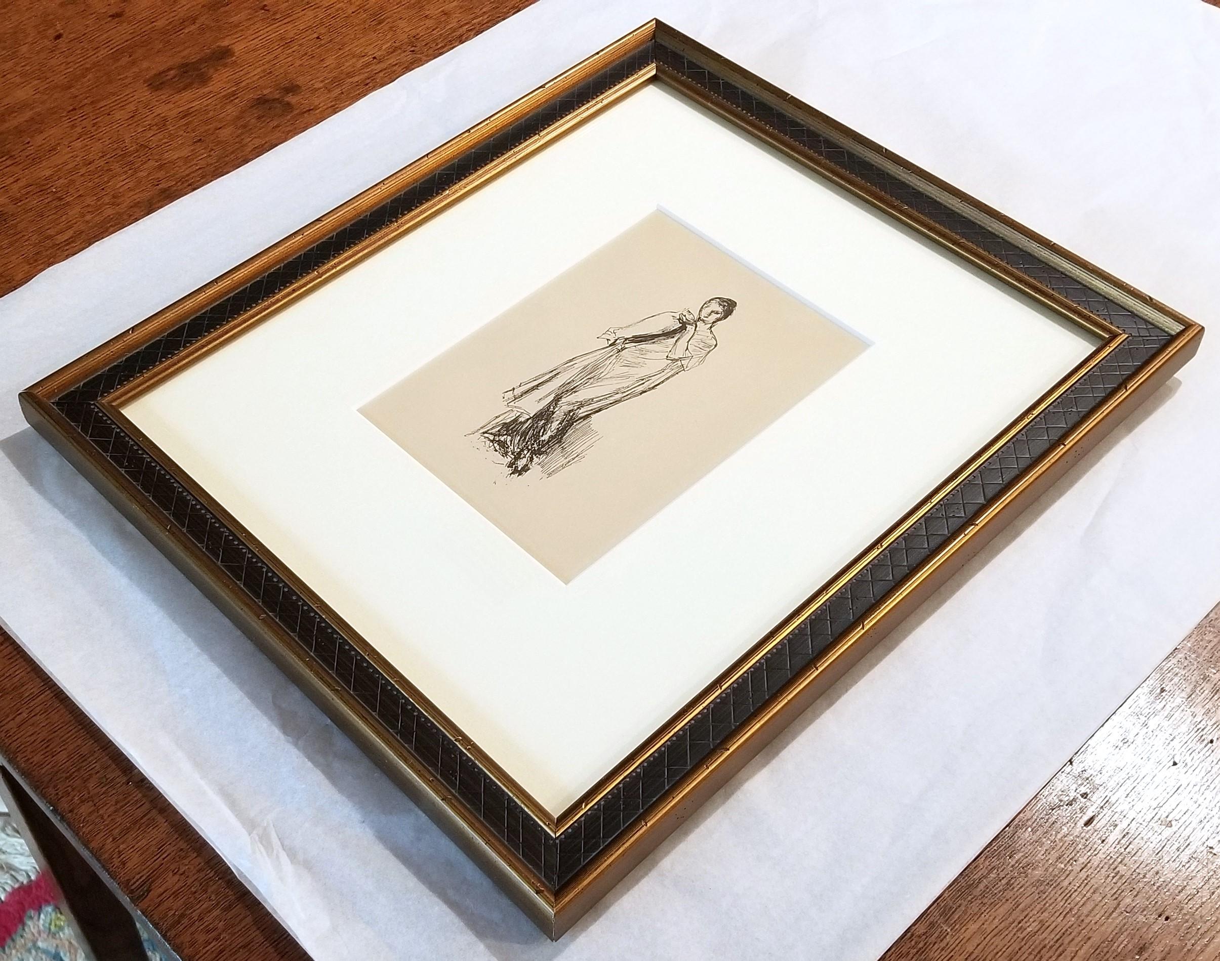 Set of Three Lithographs after James Abbott McNeill Whistler /// Figurative Lady For Sale 17