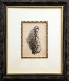 Set of Three Lithographs after James Abbott McNeill Whistler /// Figurative Lady