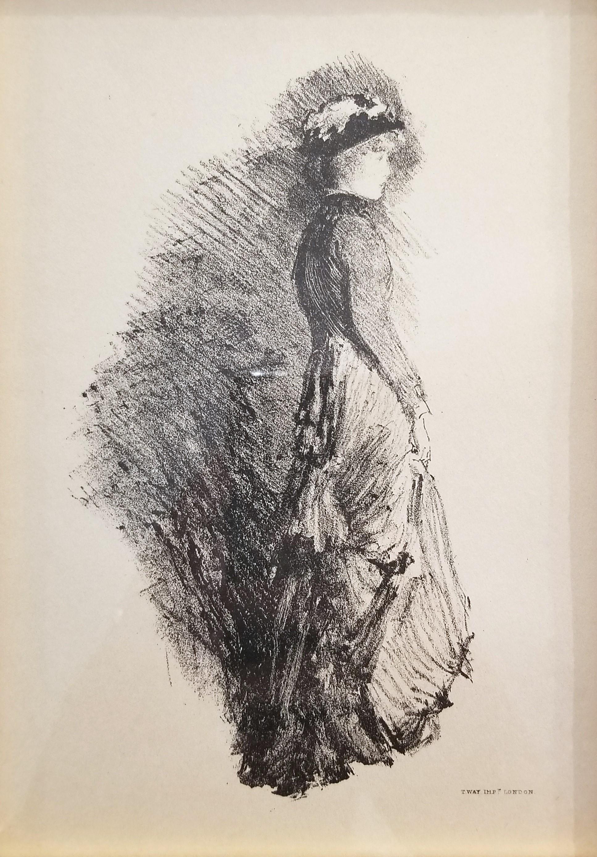 Set of Three Lithographs after James Abbott McNeill Whistler /// Figurative Lady For Sale 2