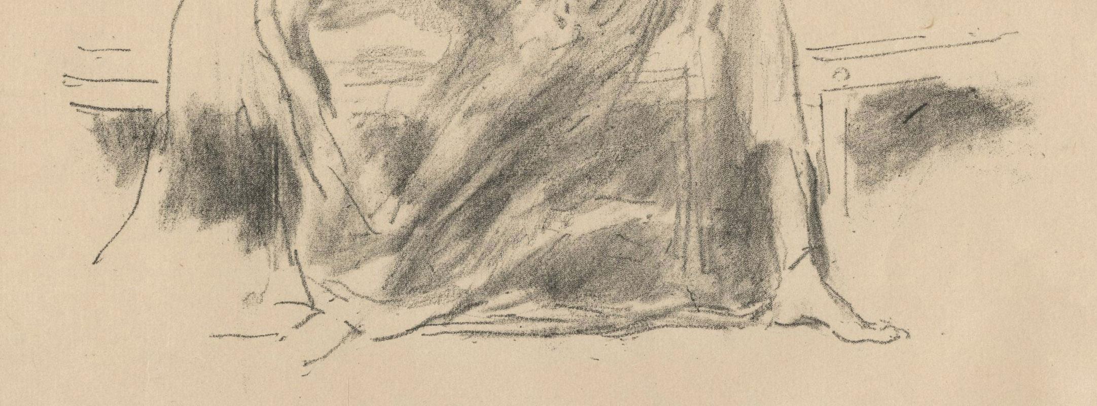 The Draped Figure, Seated
Lithograph on fine japanese paper, 1893
Signed in pencil with the butterfly (see photo)
Signed in the stone with the butterfly on the sofa (see photo)
Numbered: 