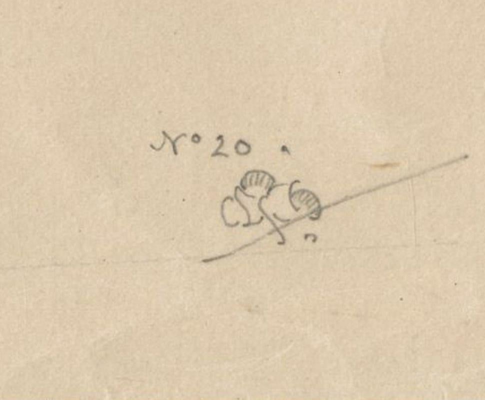 La Figura Drappeggiata, Seduta
Litografia su carta giapponese pregiata, 1893
Firmato a matita con la farfalla (vedi foto)
Firmato nella pietra con la farfalla sul divano (vedi foto)
Numerato: 