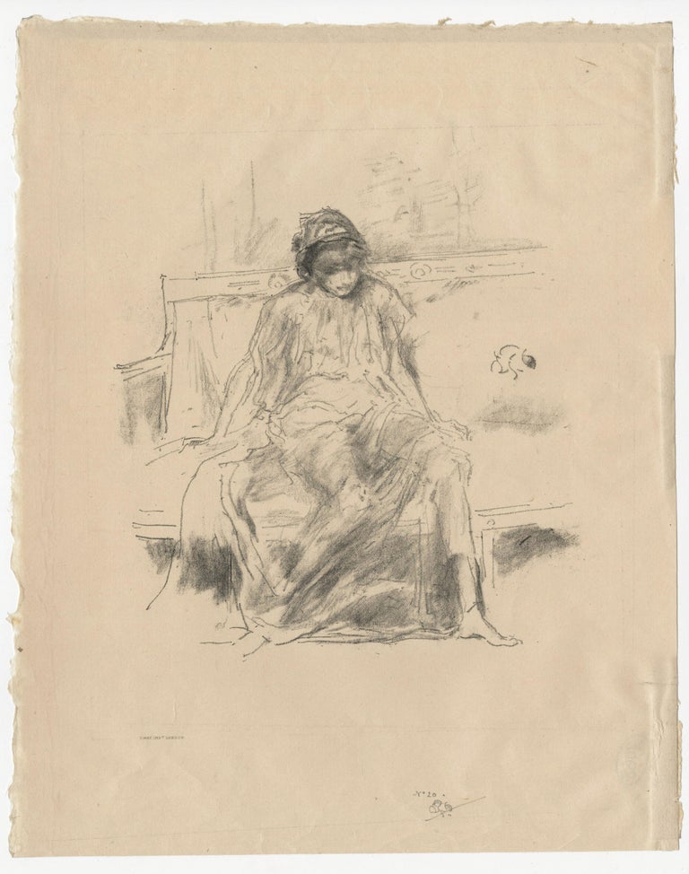 James Abbott McNeill Whistler - The Draped Figure, Seated For Sale at ...