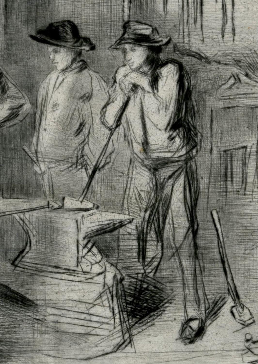 The Forge - Impressionist Print by James Abbott McNeill Whistler