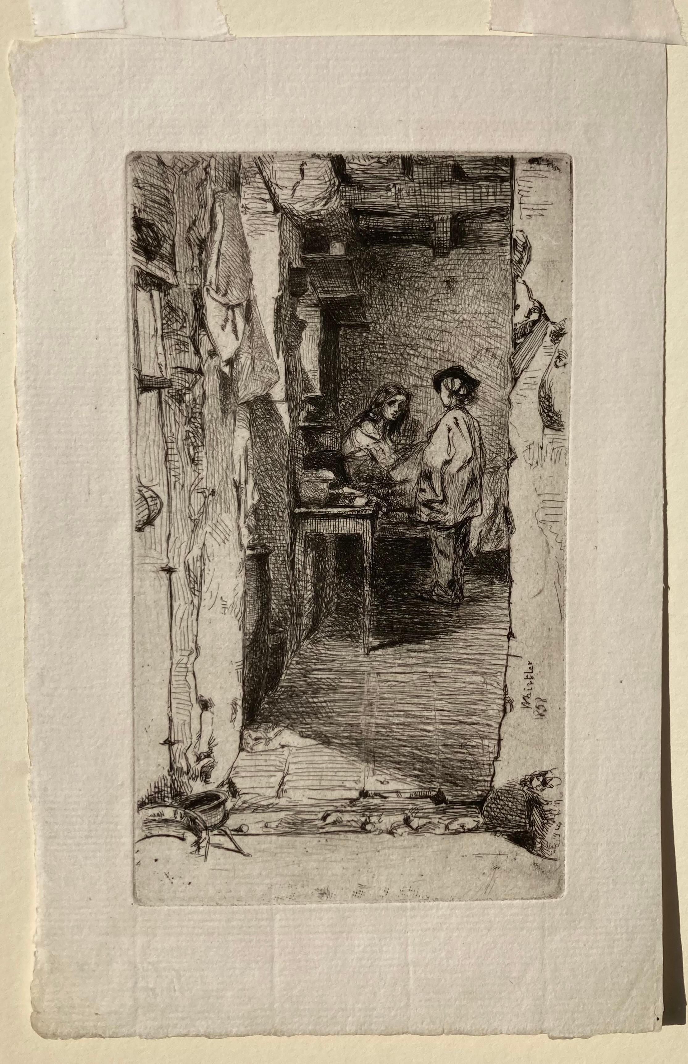 THE RAG GATHERERS - Print by James Abbott McNeill Whistler