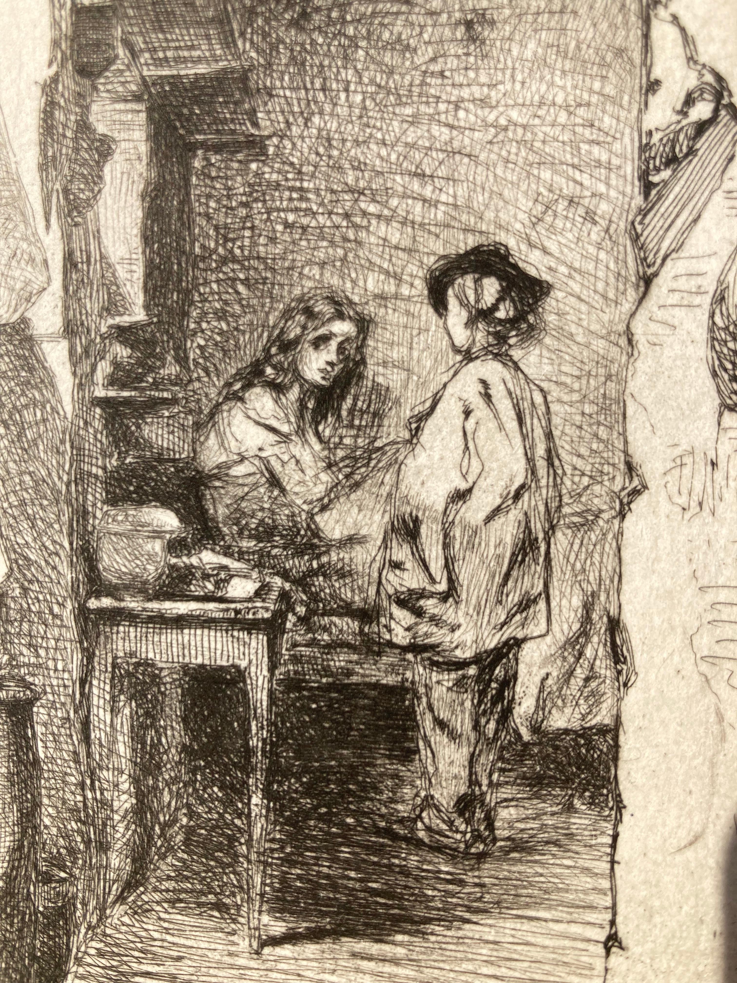 THE RAG GATHERERS - Impressionist Print by James Abbott McNeill Whistler