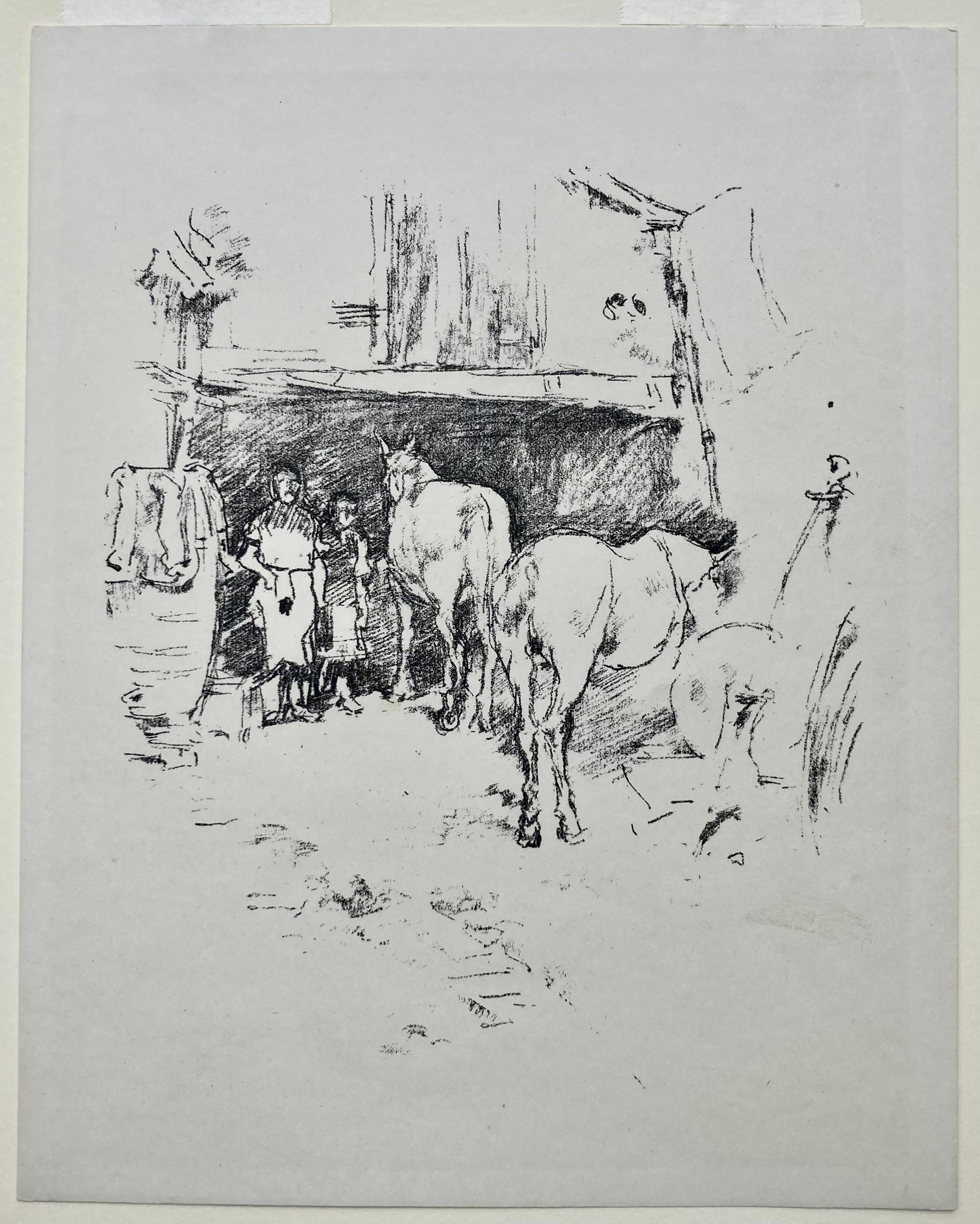 THE SMITH'S YARD – Print von James Abbott McNeill Whistler