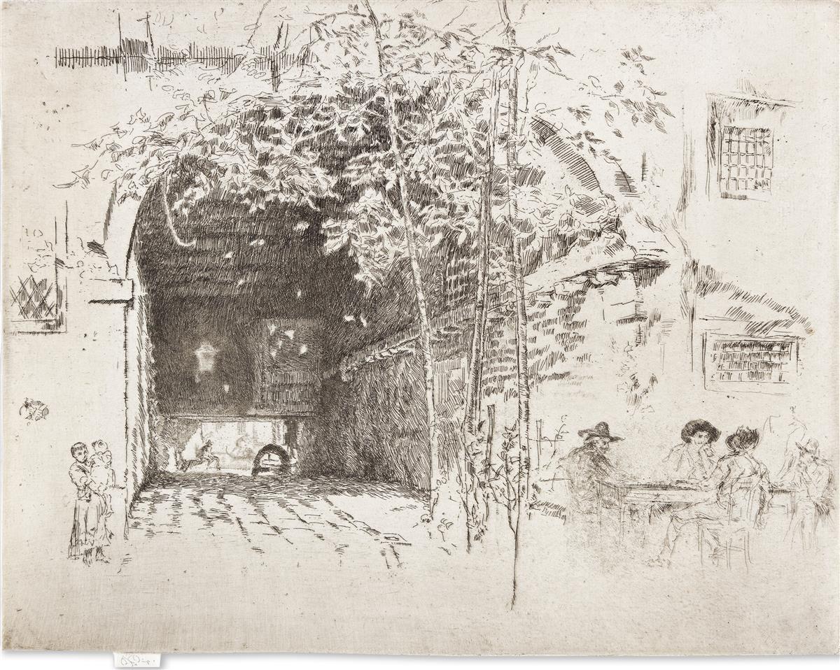 James Abbott McNeill Whistler Print - The Traghetto, No. 2